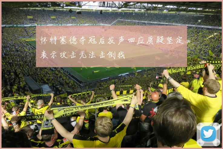 怀特塞德夺冠后发声回应质疑坚定表示攻击无法击倒我